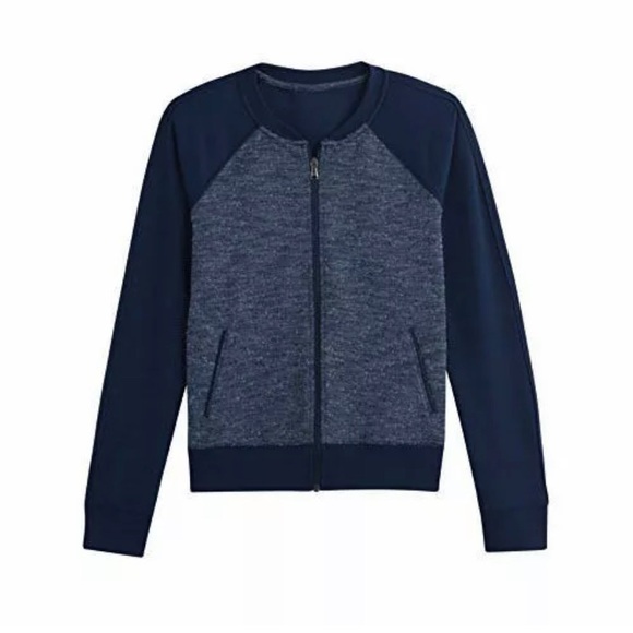 Under Armour StudioLux Bomber Jacket XS Navy - Picture 2 of 6